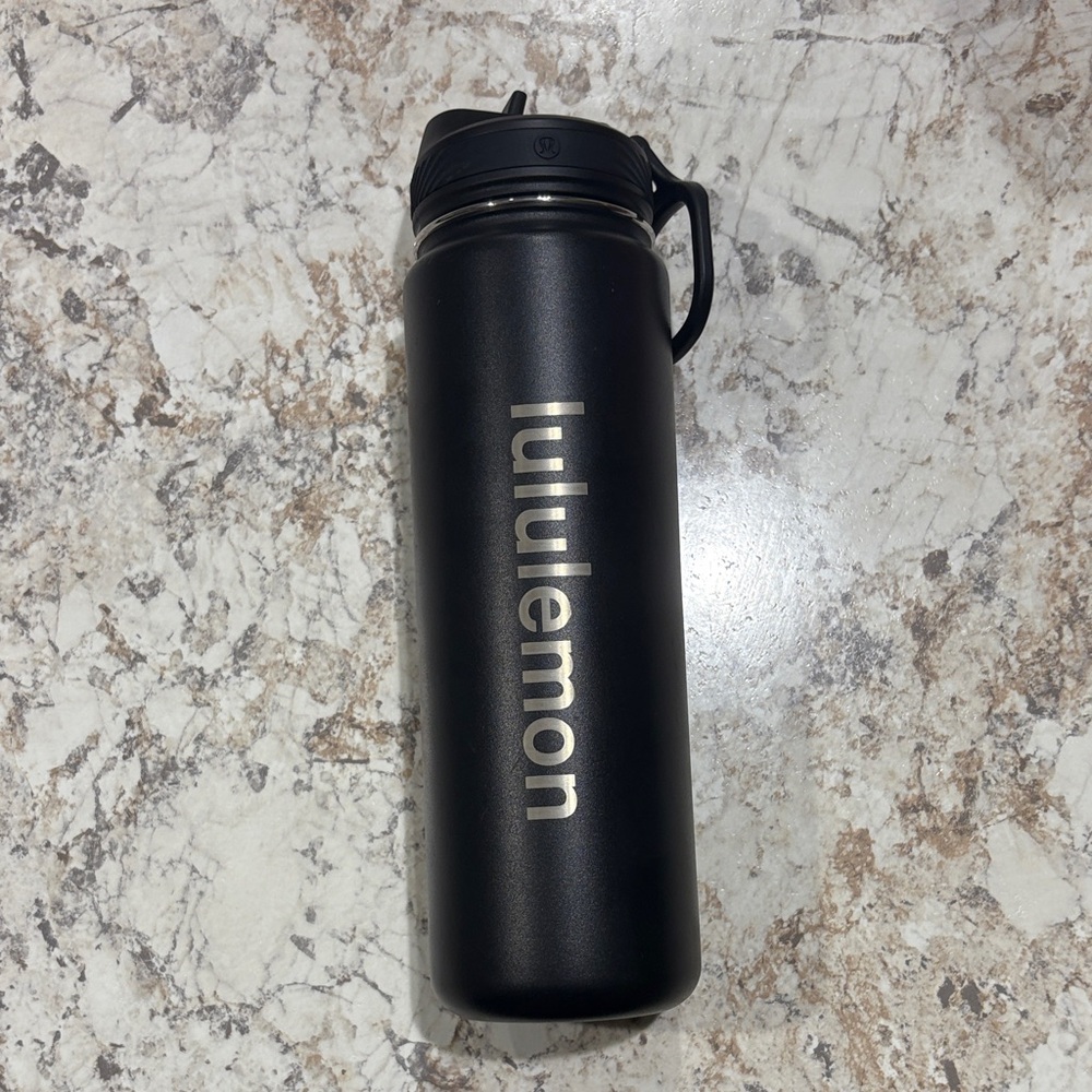 Lululemon Forest City Black Water Bottle